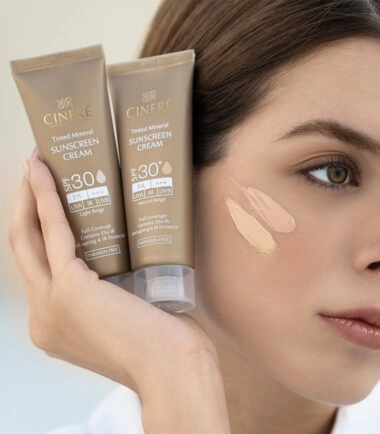 کرم ضد آفتاب سینره مدل Light Beige spf50 حجم 50 میلی لیتر طیف گسترده