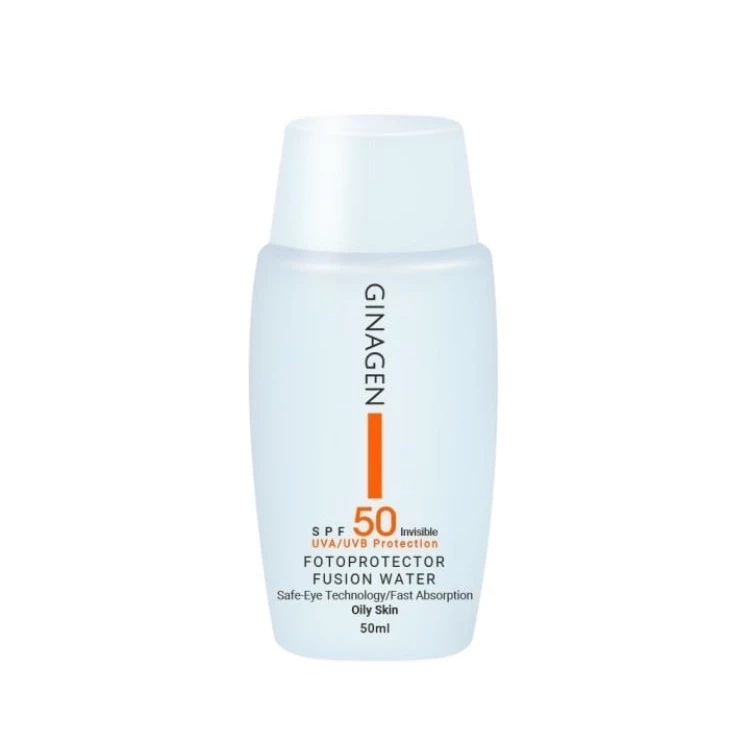 کرم ضد آفتاب بدون رنگ ژیناژن مدل SPF50 محافظ UVA ،UVB، ضد آب، ضد حساسیت، مناسب پوست چرب حجم 50 میلی‌لیتر