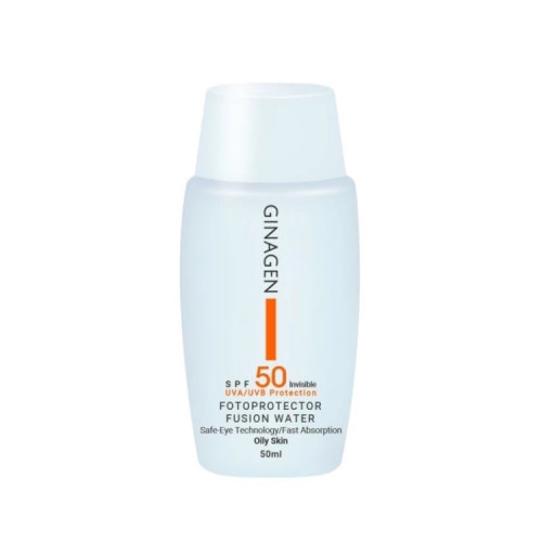 کرم ضد آفتاب بدون رنگ ژیناژن مدل SPF50 محافظ UVA ،UVB، ضد آب، ضد حساسیت، مناسب پوست چرب حجم 50 میلیلیتر