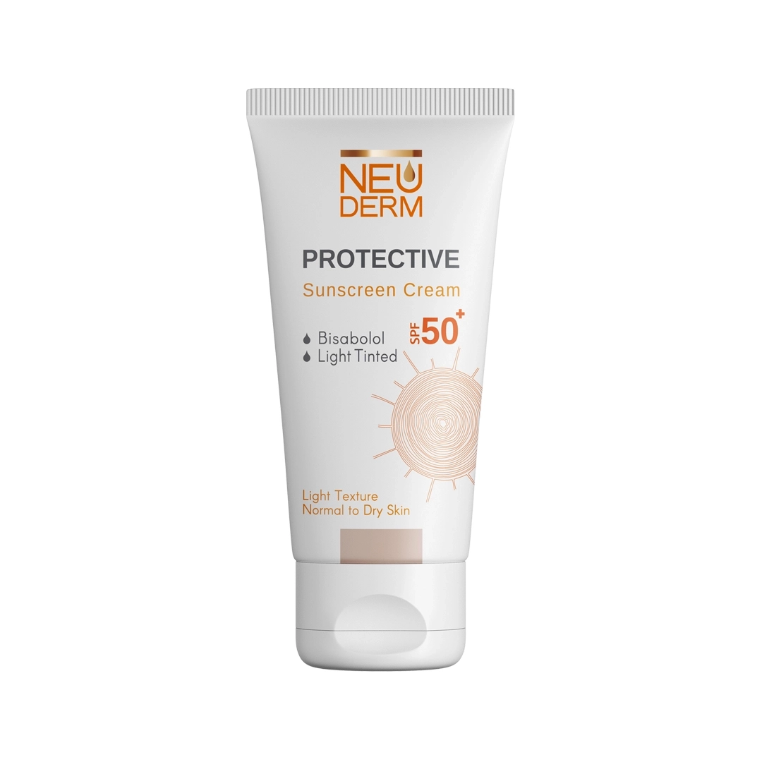 کرم ضد آفتاب بدون رنگ نئودرم SPF 50 مدل Highly Protective ‌مناسب پوست های نرمال تا خشک حجم 50 میلی‌لیتر