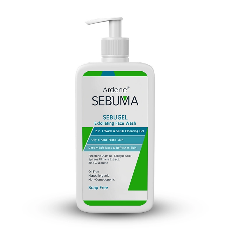 ژل شستشو شوینده و ساینده صورت سبوژل سبوما SEBUGEL حجم 350 ml
