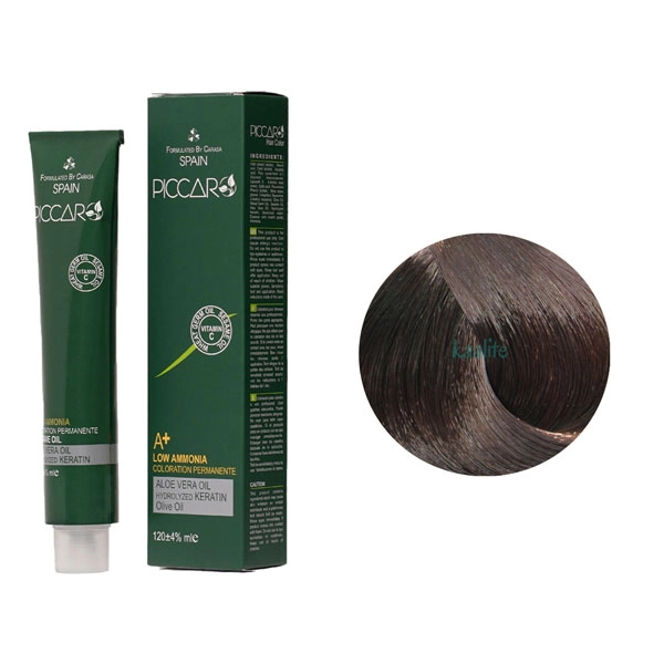 رنگ مو پیکارو قهوه ای زیتونی روشن شماره M5-5.33 حجم 120 میلی لیتر