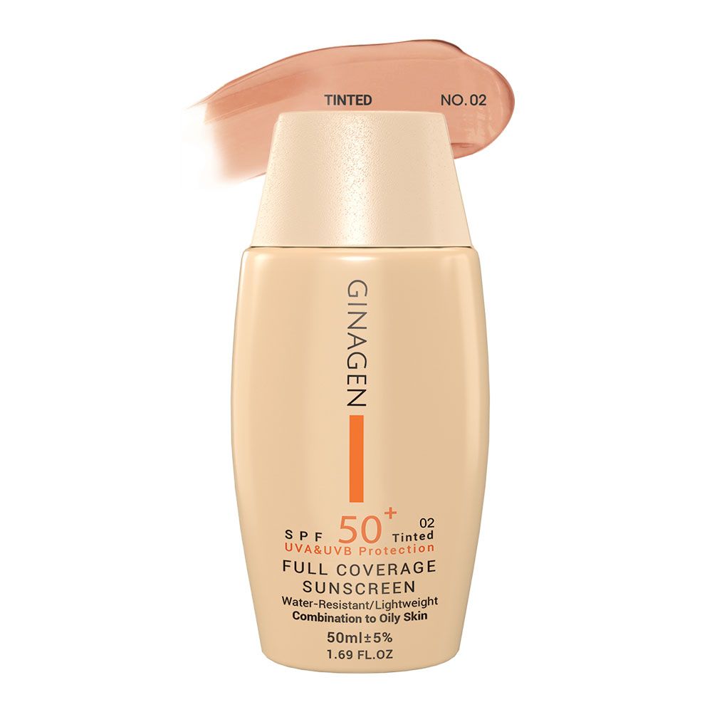 Alternative view of قیمت و خرید کرم ضدآفتاب رنگی پوست چرب ژیناژن SPF50 |  پوشش طبیعی ۵۰میل