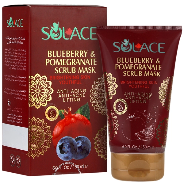 ماسک صورت آنتی‌اکسیدان انار و بلوبری سولس 150 میل