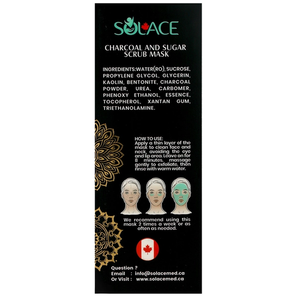 Alternative view of خرید ماسک صورت لایه‌بردار زغال فعال و شکر قهوه‌ای سولس 150 میل